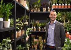 Corné van Winden with Forever Plants. The plant grower shared its booth with Air So Pure, with whom they also closely cooperate.